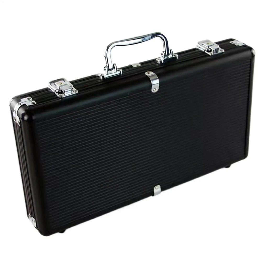 Deluxe Matte Black Poker Chip Display & Storage Case (300 Chip Capacity)